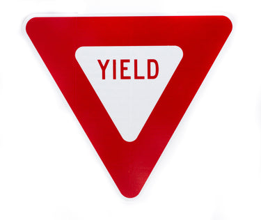 Zing Traffic Sign, Yield, Recycled Aluminum, 24